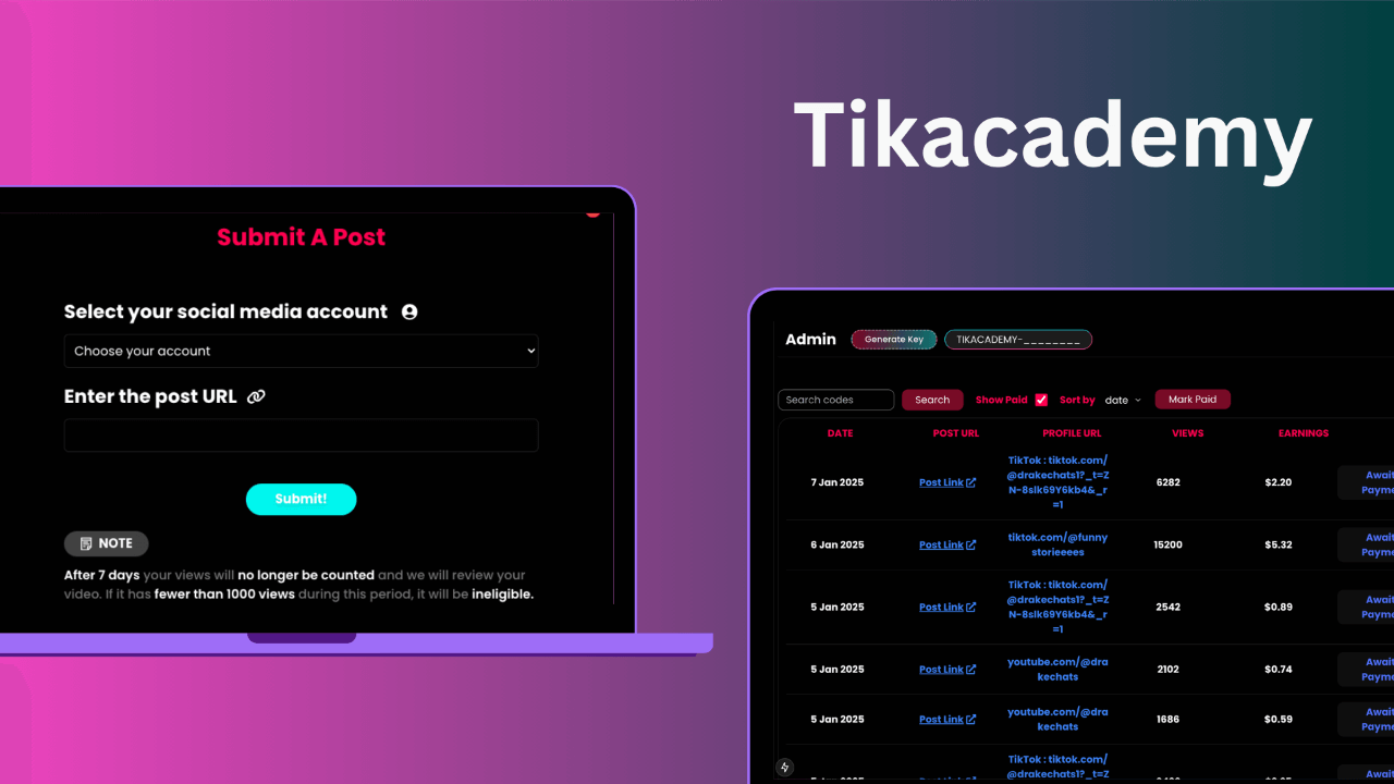 Tikacademy Affiliate Panel